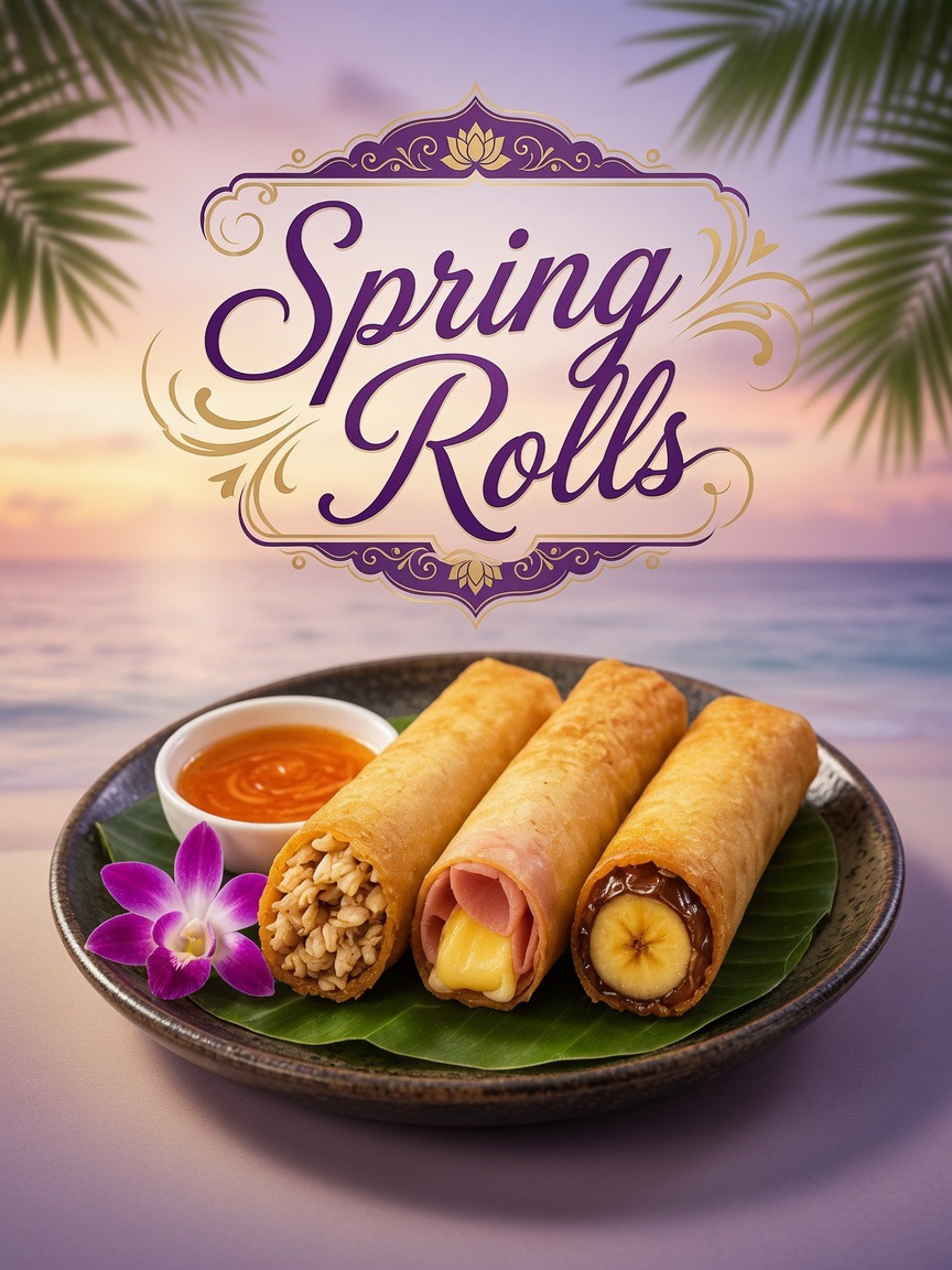 Spring Rolls — authentic Thai dish at Khong Kwan Cabarete